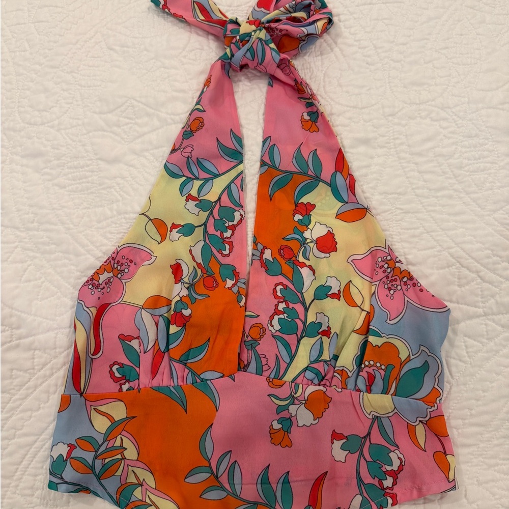 Princess Polly Floral Halter Top